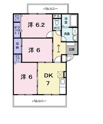 ランデックス逢妻の物件間取画像